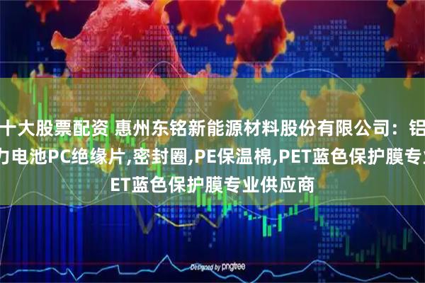 十大股票配资 惠州东铭新能源材料股份有限公司：铝隔板,动力电池PC绝缘片,密封圈,PE保温棉,PET蓝色保护膜专业供应商