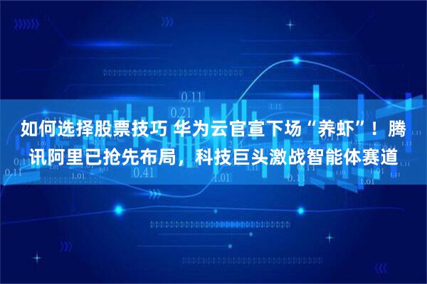 如何选择股票技巧 华为云官宣下场“养虾”！腾讯阿里已抢先布局，科技巨头激战智能体赛道